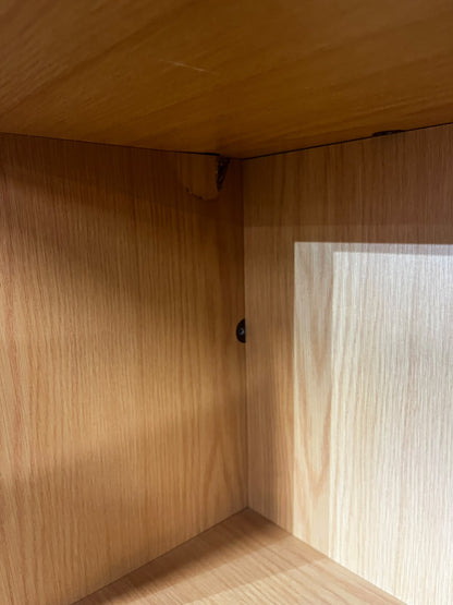 1200mm High Wooden Bookcase with 2 Shelves Beech (used)