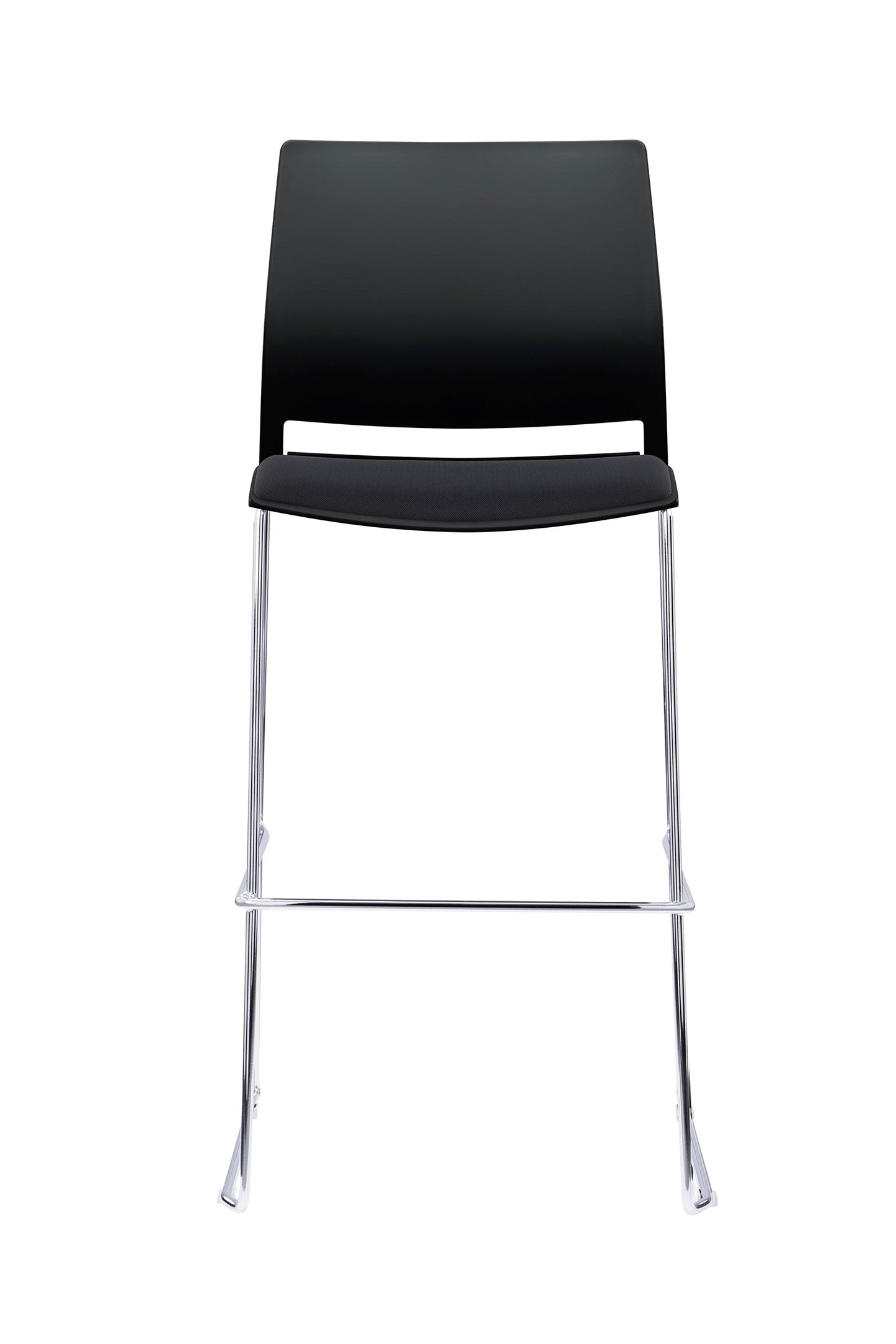 Value Verse Stool Black Shell with Black Seat Pad