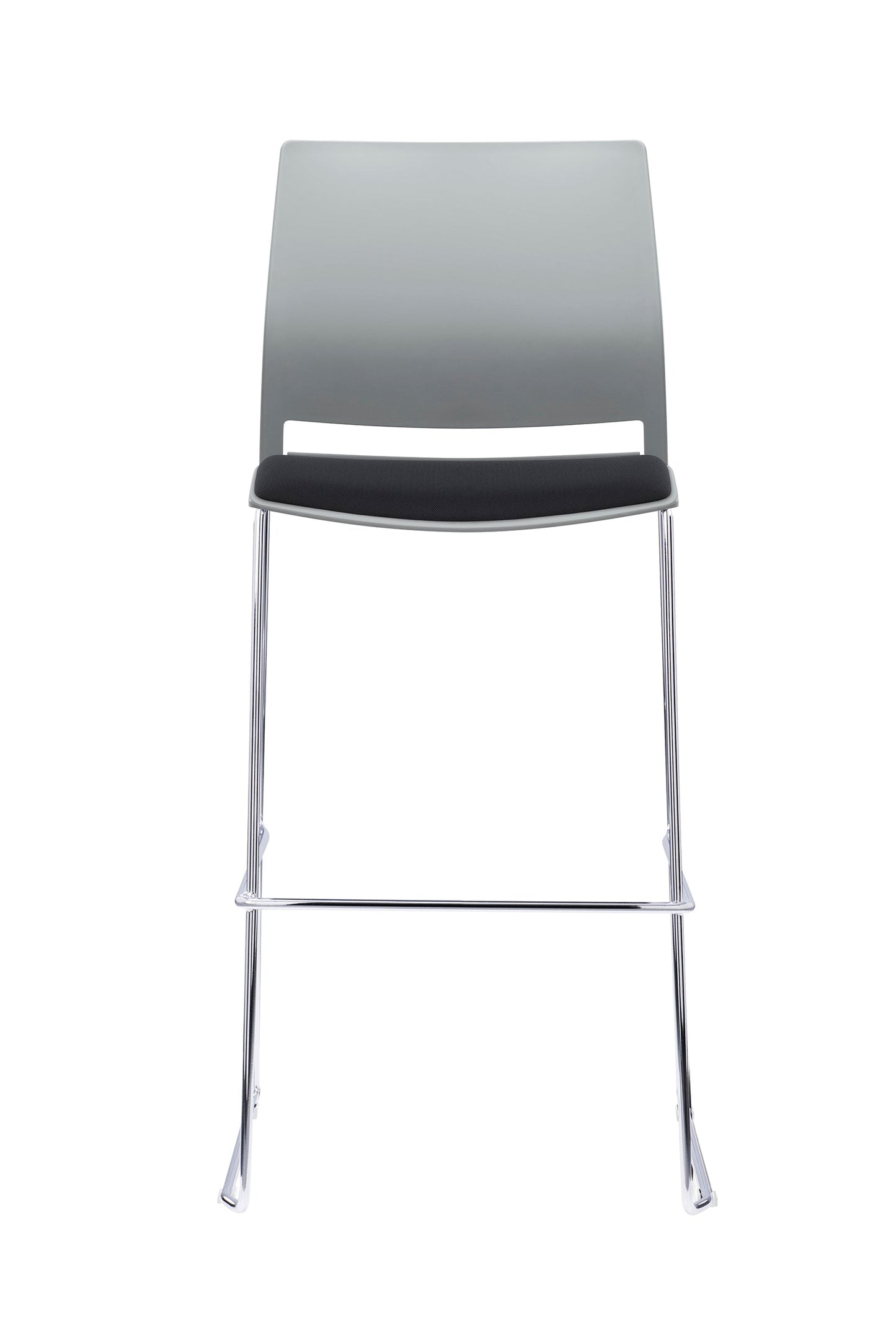 Value Verse Stool Grey Shell with Black Seat Pad