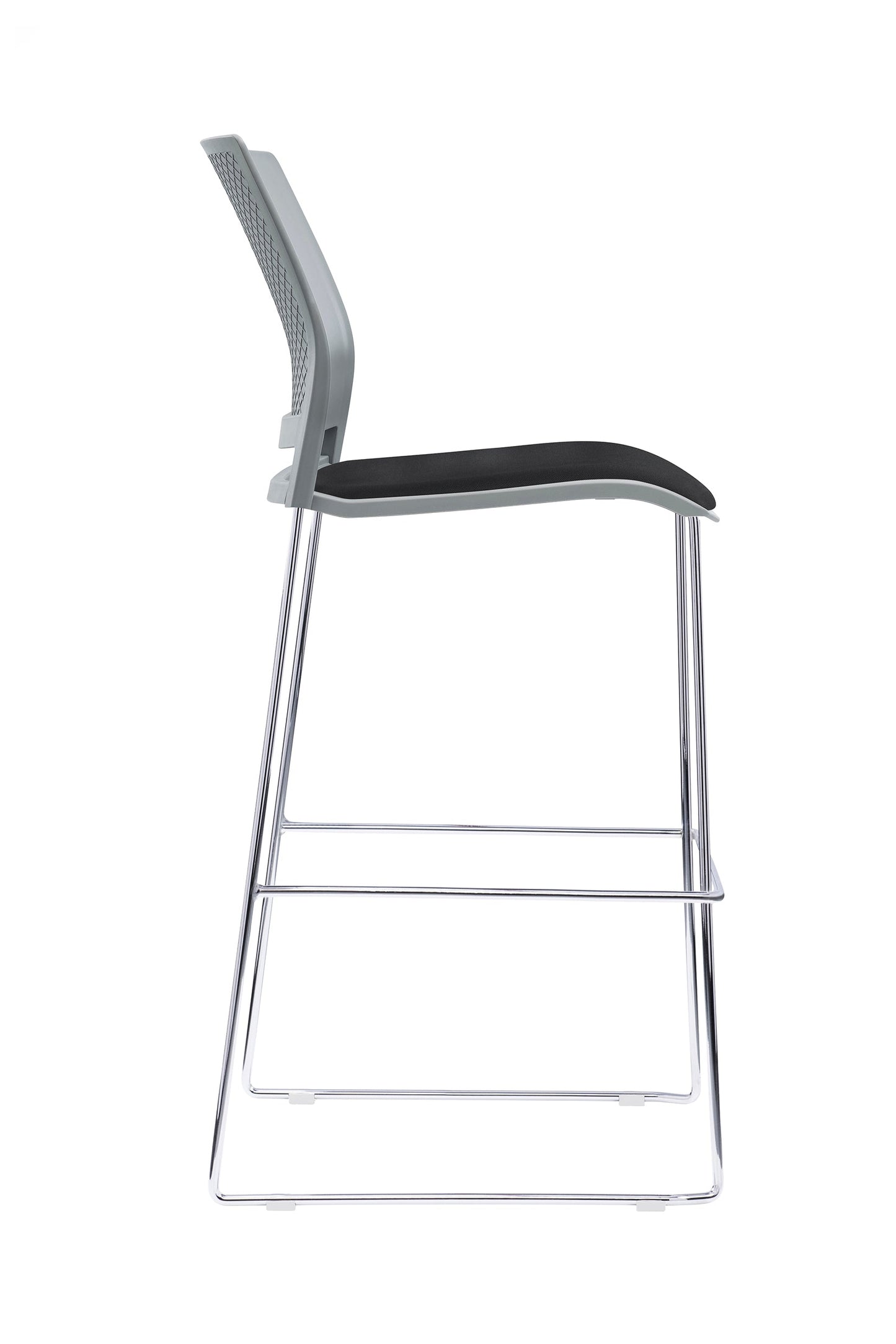 Value Verse Stool Grey Shell with Black Seat Pad