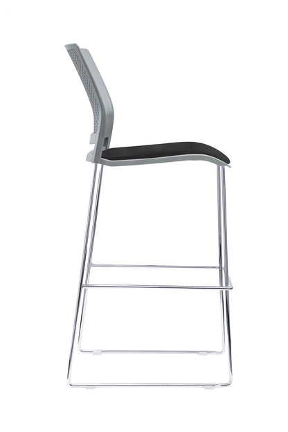 Value Verse Stool Grey Shell with Black Seat Pad