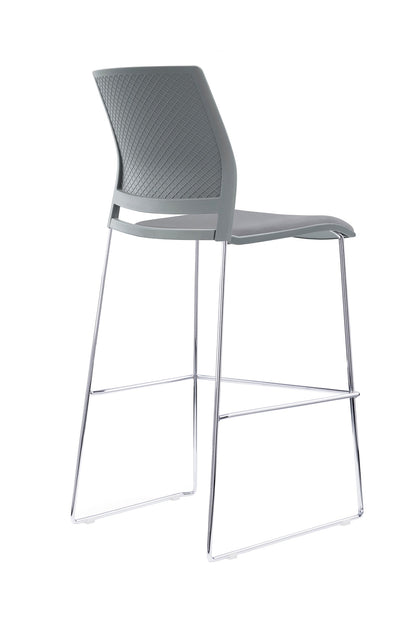 Value Verse Stool Grey Shell with Grey Seat Pad
