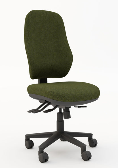 TSK Elite Orthopaedic Posture Task 4 Lever Chair, No Arms (Many Fabric Colours Available)