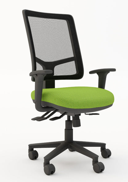 TSK Mesh Back Task 4 Lever Chair with Height Adjust Arms (Many Fabric Colours Available)