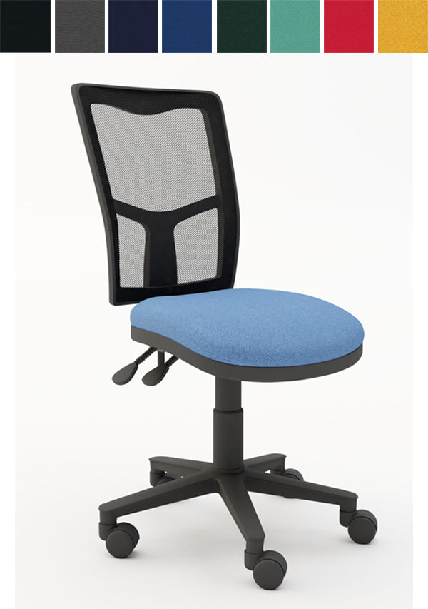 ZIMP Mesh Back 2 Lever Operator Armchair with Black 5 Star Base