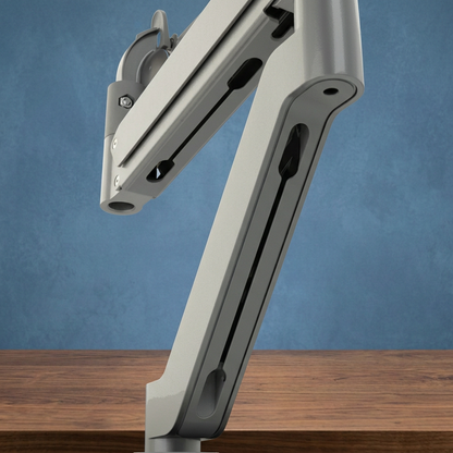 Arm detail with textured blue background