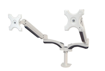 Velaro Gas Spring Double Monitor Arm (Black, Silver & White Available)