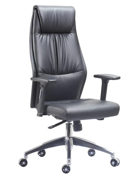 High Back Executive Black Faux Leather Armchair