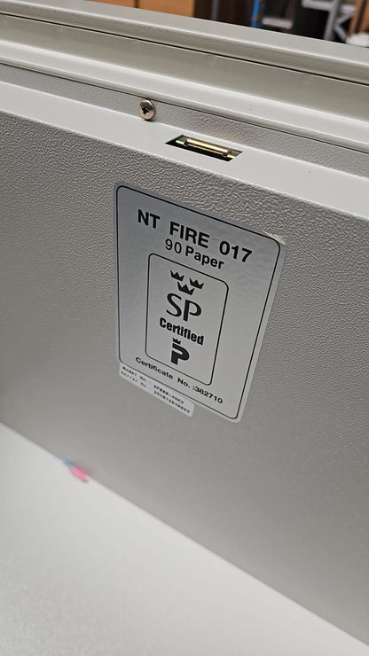 4 Drawer Heavy Duty Fire Proof Filing Cabinet Grey (used)