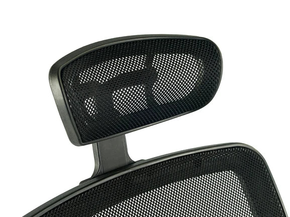 XM Executive Task High Back Mesh Chair Black Frame with Headrest A.S.