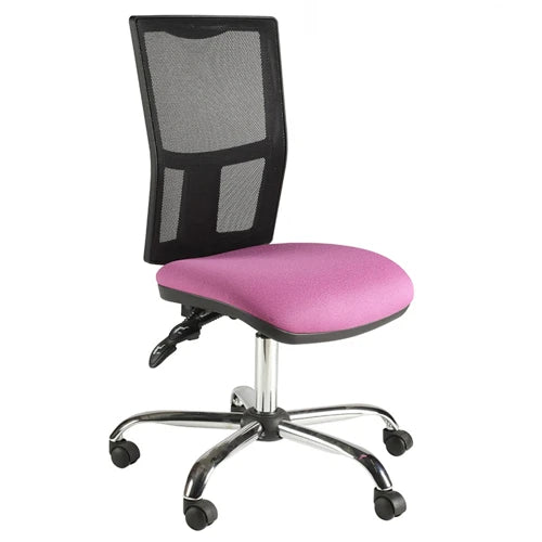 ZIMP Mesh Back 2 Lever Operator Chair Chrome Frame A.S.