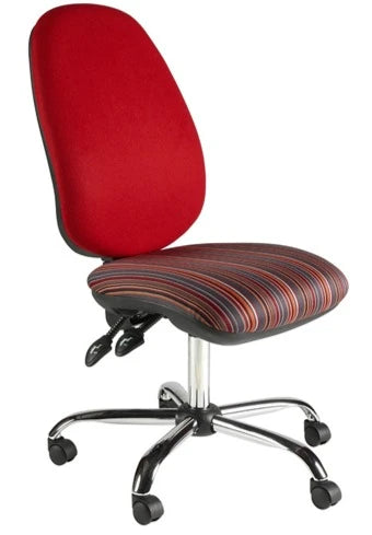 BIMP Deluxe 2 Lever Operator Chair Chrome Frame A.S.