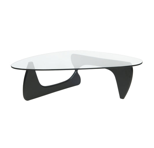 Value Glass Coffee Table  with Black Base