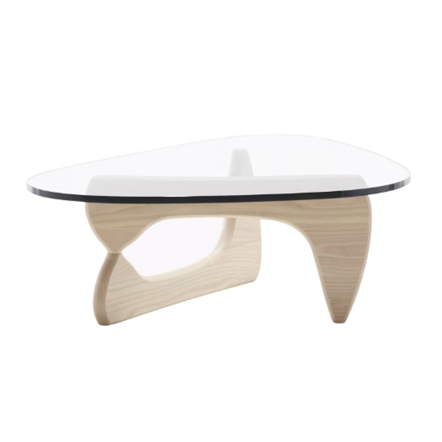 Value Glass Coffee Table with Oak Base