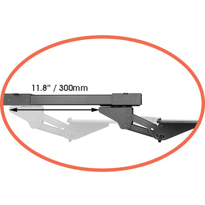 Glider Ergonomic Keyboard Tray with Standing Desk Adapter Black