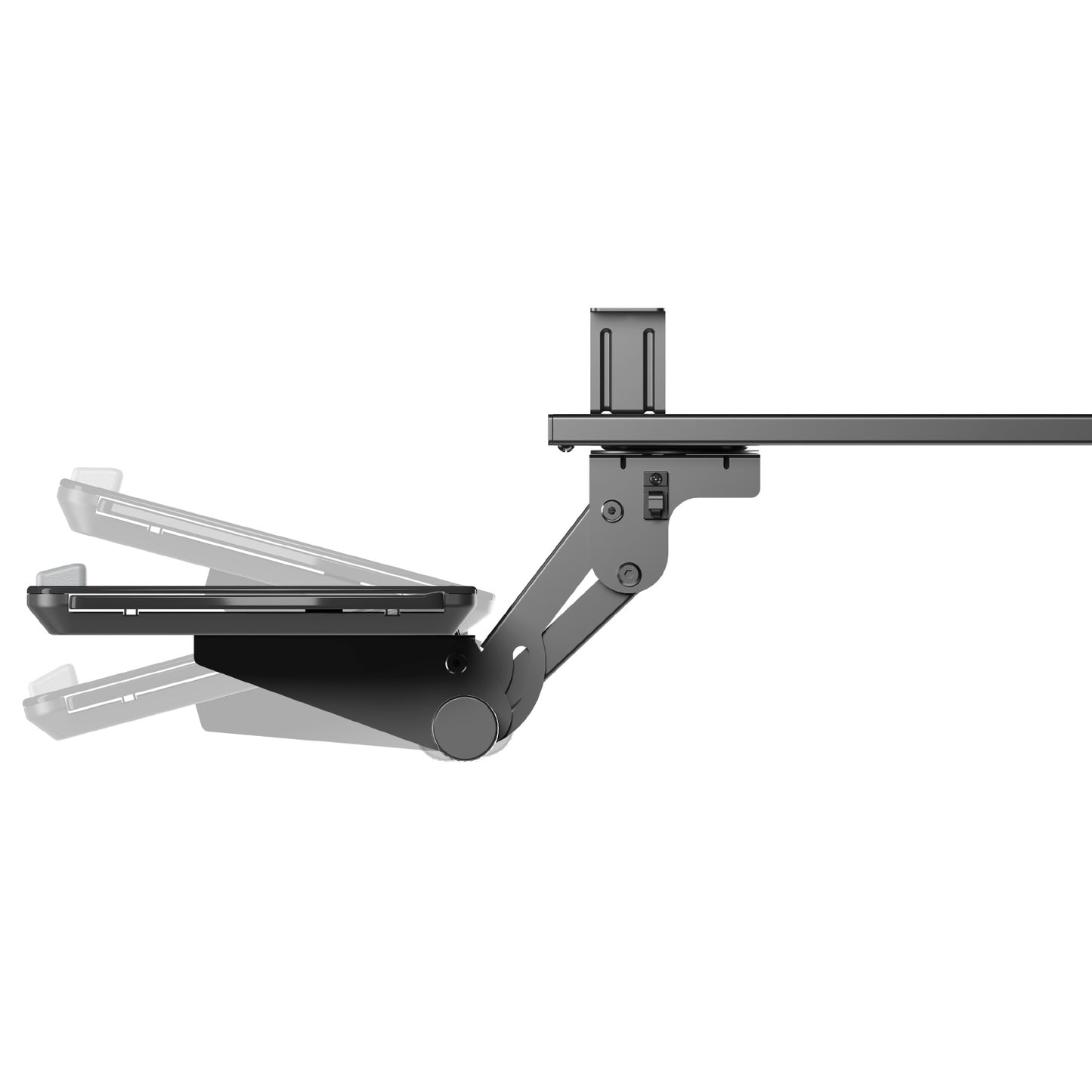 Glider Ergonomic Keyboard Tray with Standing Desk Adapter Black