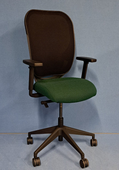 Gresham Oscar Operators Armchair Bottle Green / Black (used)