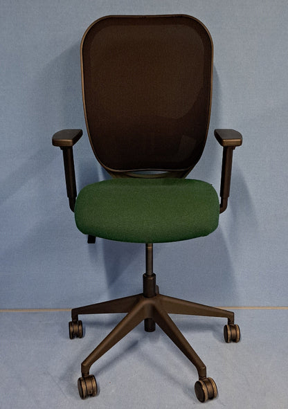 Gresham Oscar Operators Armchair Bottle Green / Black (used)