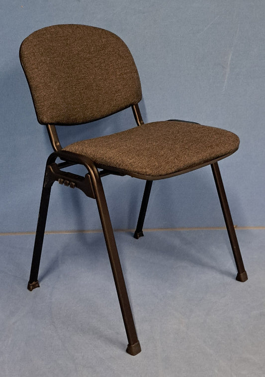 Visitor / Meeting Chair Grey on a Black Frame (used)