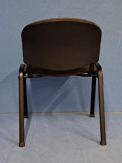 Visitor / Meeting Chair Grey on a Black Frame (used)