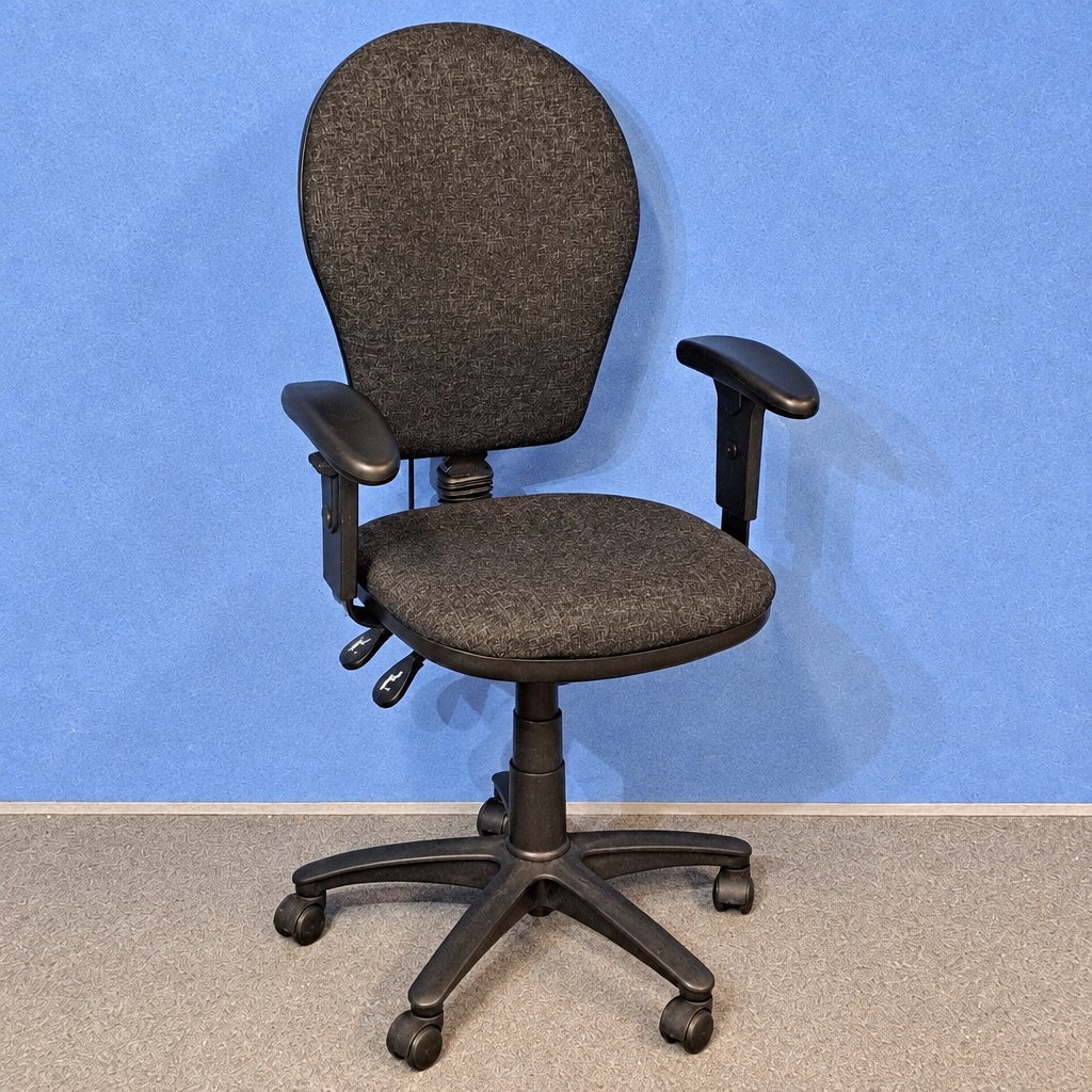 PC6464 High Back Operators Armchair Charcoal