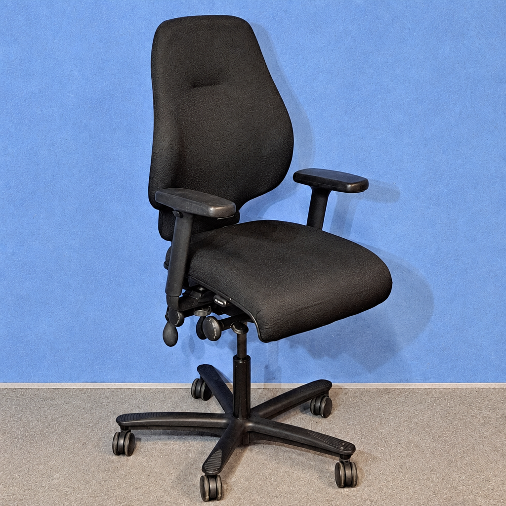 PC6500 Orangebox Spira Plus Medium Back Armchair Black