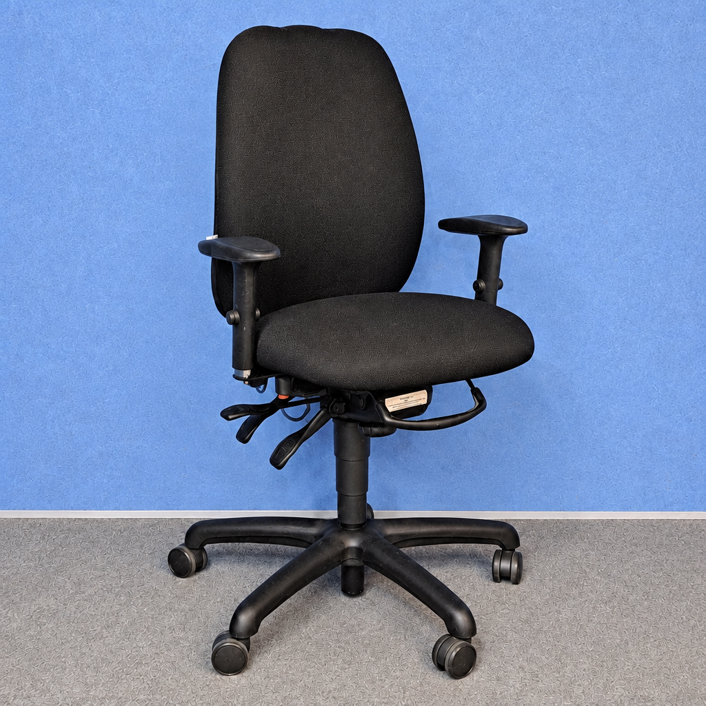 PC6648 Adapt Mid Back Operators Armchair Black