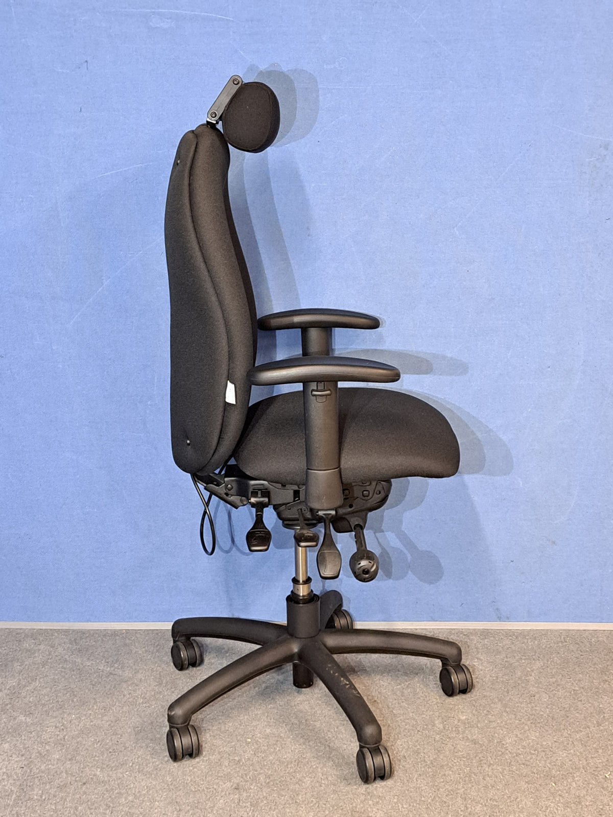 Adapt by Ergochair High Back Operators Armchair with Headrest Black (used)