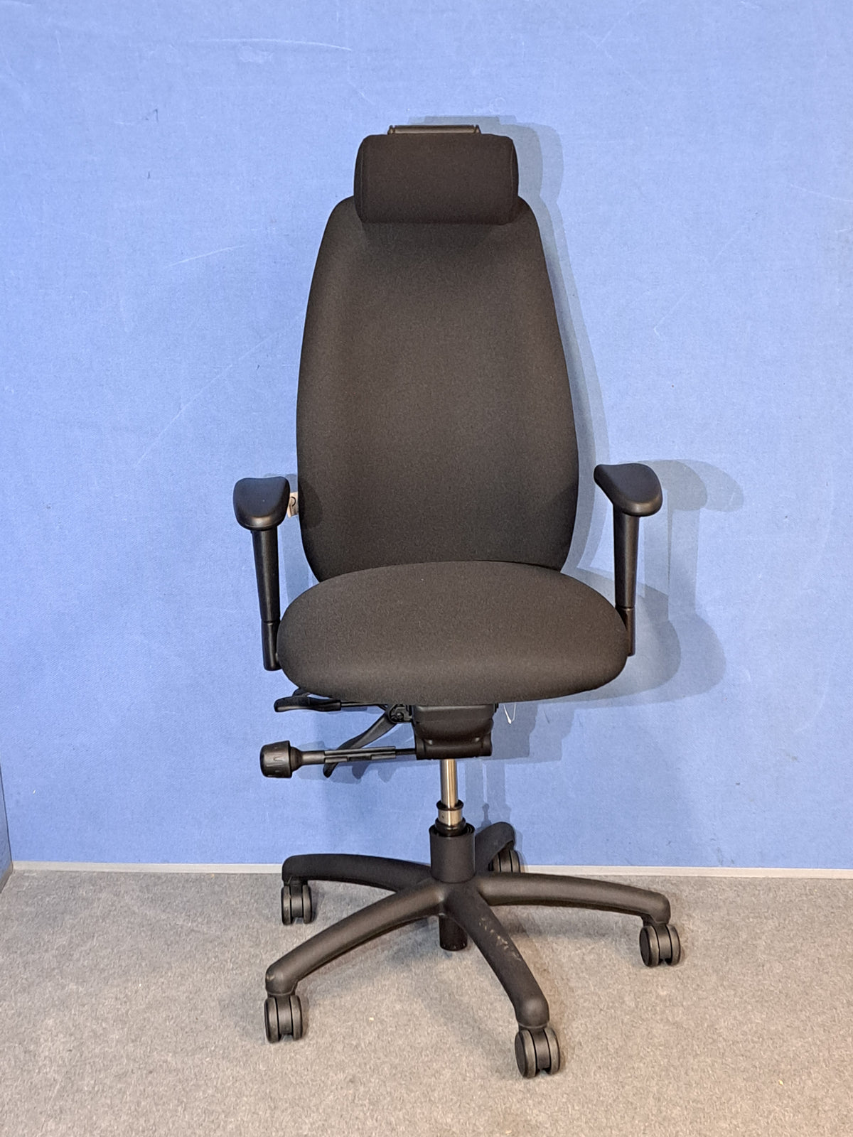 Adapt by Ergochair High Back Operators Armchair with Headrest Black (used)