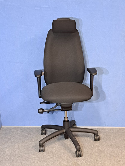 Adapt by Ergochair High Back Operators Armchair with Headrest Black (used)