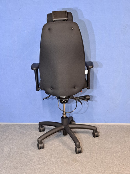 Adapt by Ergochair High Back Operators Armchair with Headrest Black (used)