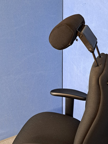 Adapt by Ergochair High Back Operators Armchair with Headrest Black (used)