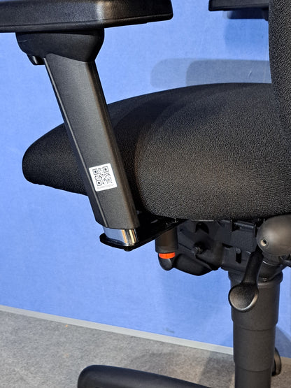 Adapt by Ergochair High Back Operators Armchair with Headrest Black (used)