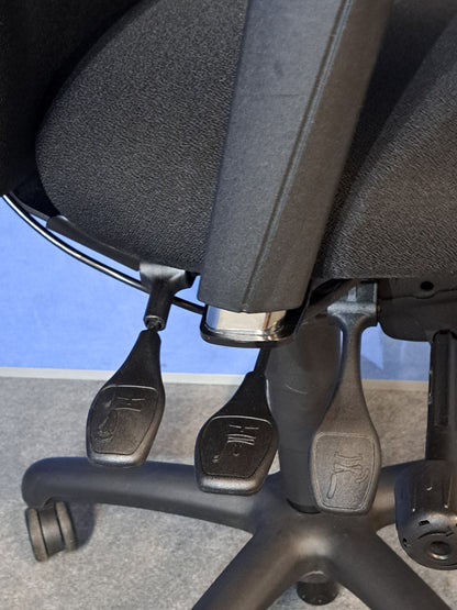 Adapt by Ergochair High Back Operators Armchair with Headrest Black (used)
