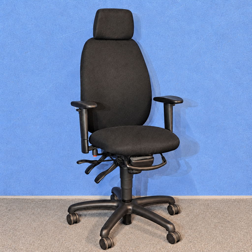 PC6771 Mid Back Operators Armchair with Headrest