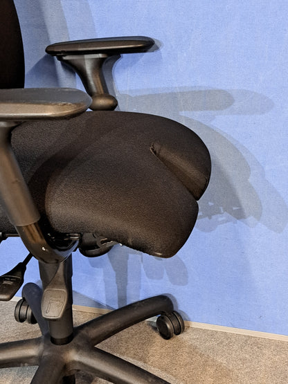 Adapt by Ergochair High Back Operators Armchair with Split Seat Black (used)