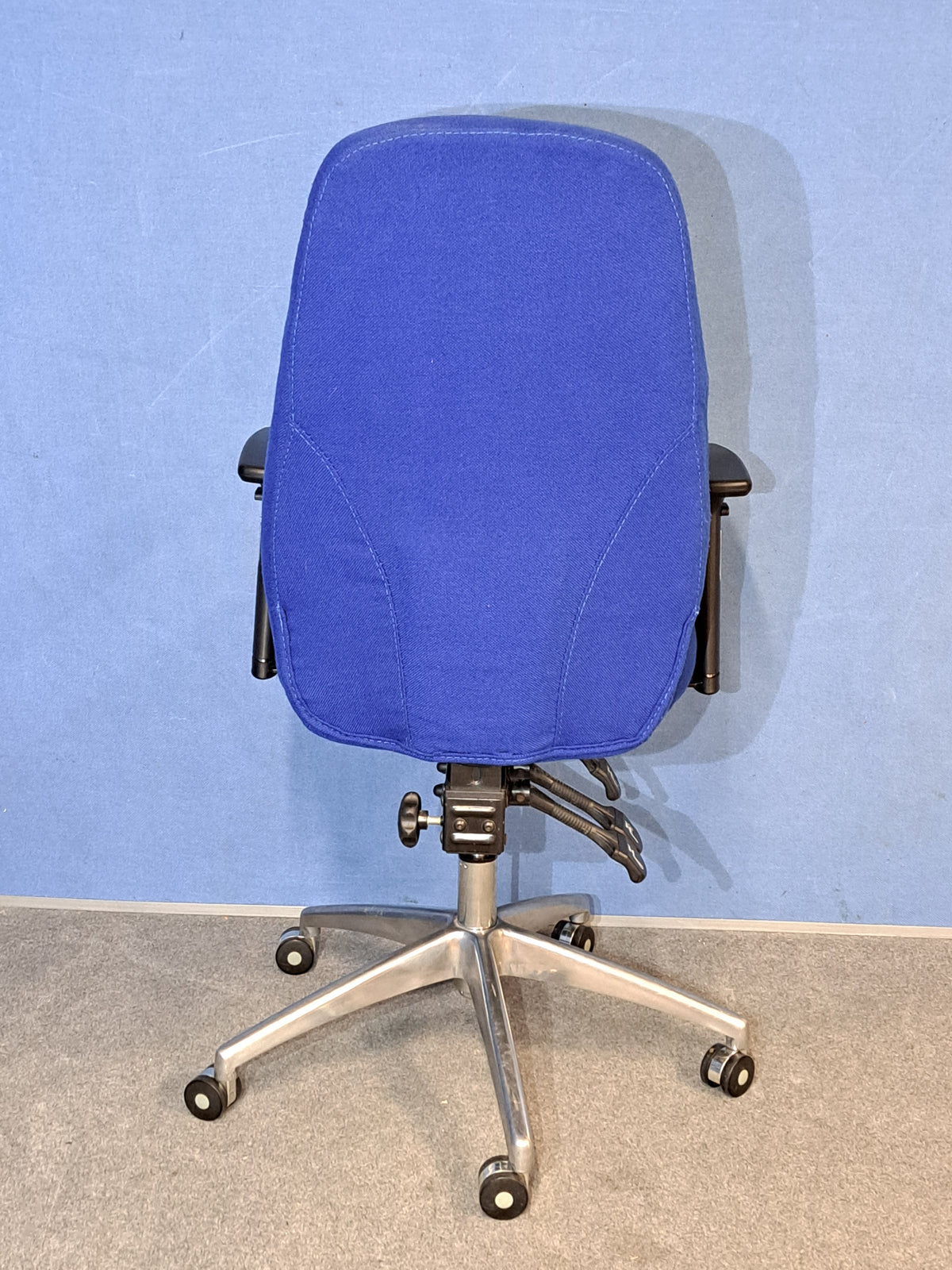 High Back Operators Armchair Blue (used)