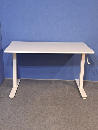 1200x800mm Ikea Trotten Height Adjustable Straight Desk White (used)