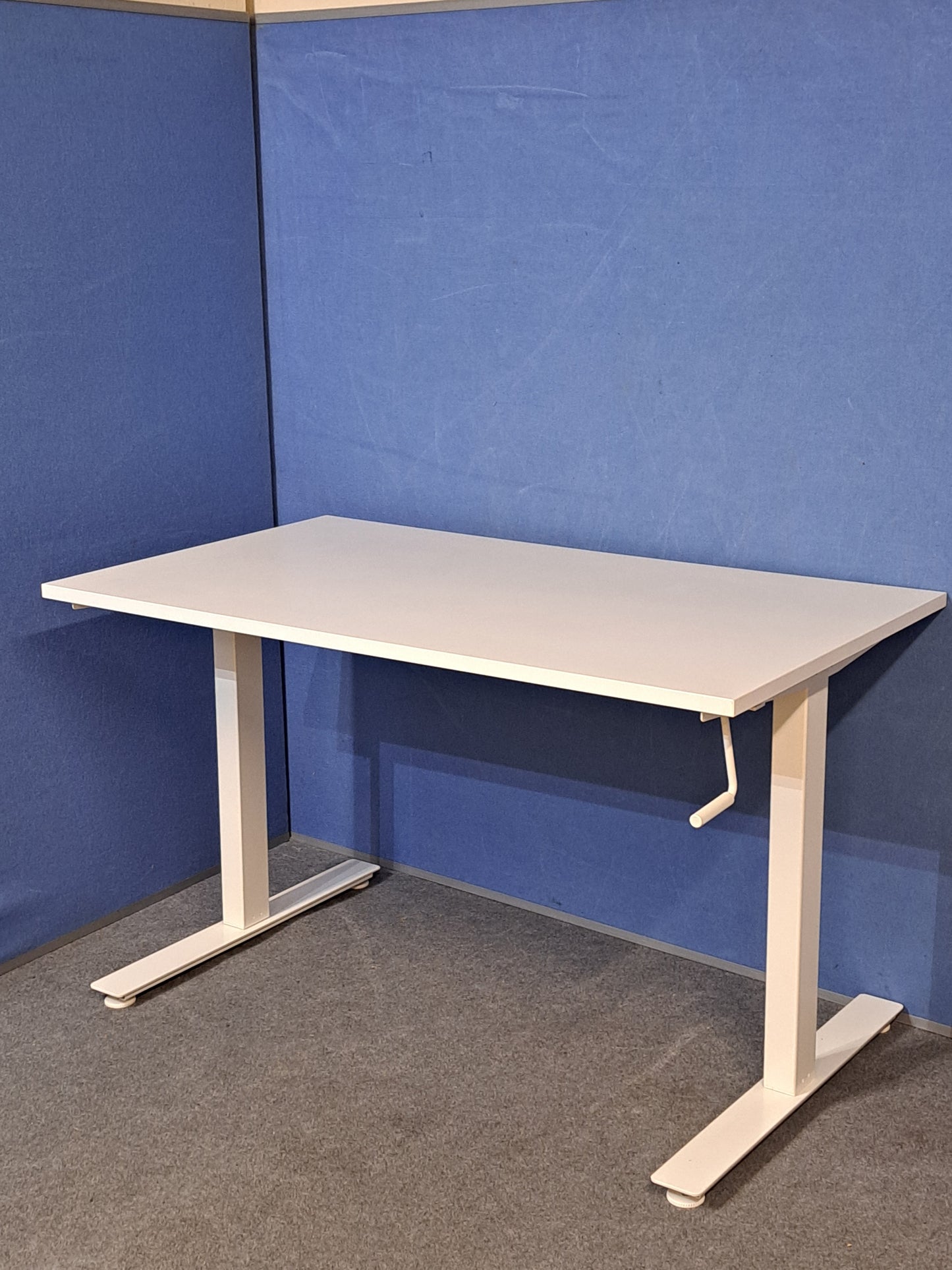 1200x800mm Ikea Trotten Height Adjustable Straight Desk White (used)