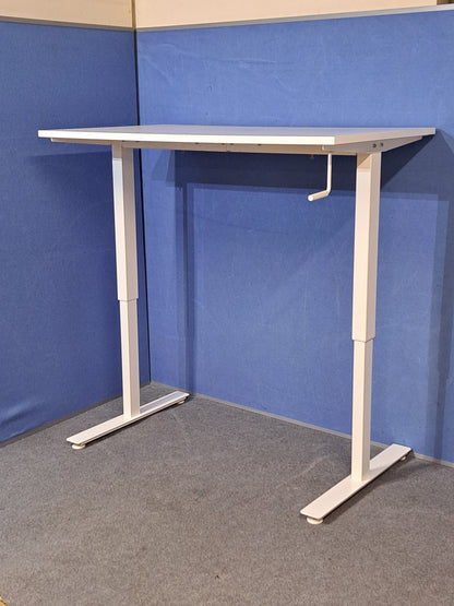 1200x800mm Ikea Trotten Height Adjustable Straight Desk White (used)