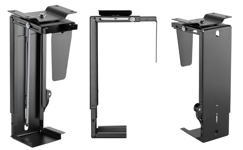NexBase Under Desk CPU Holder Stepless Height Adjustment (Black & White Available)