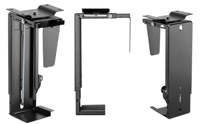 NexBase Under Desk CPU Holder Stepless Height Adjustment (Black & White Available)