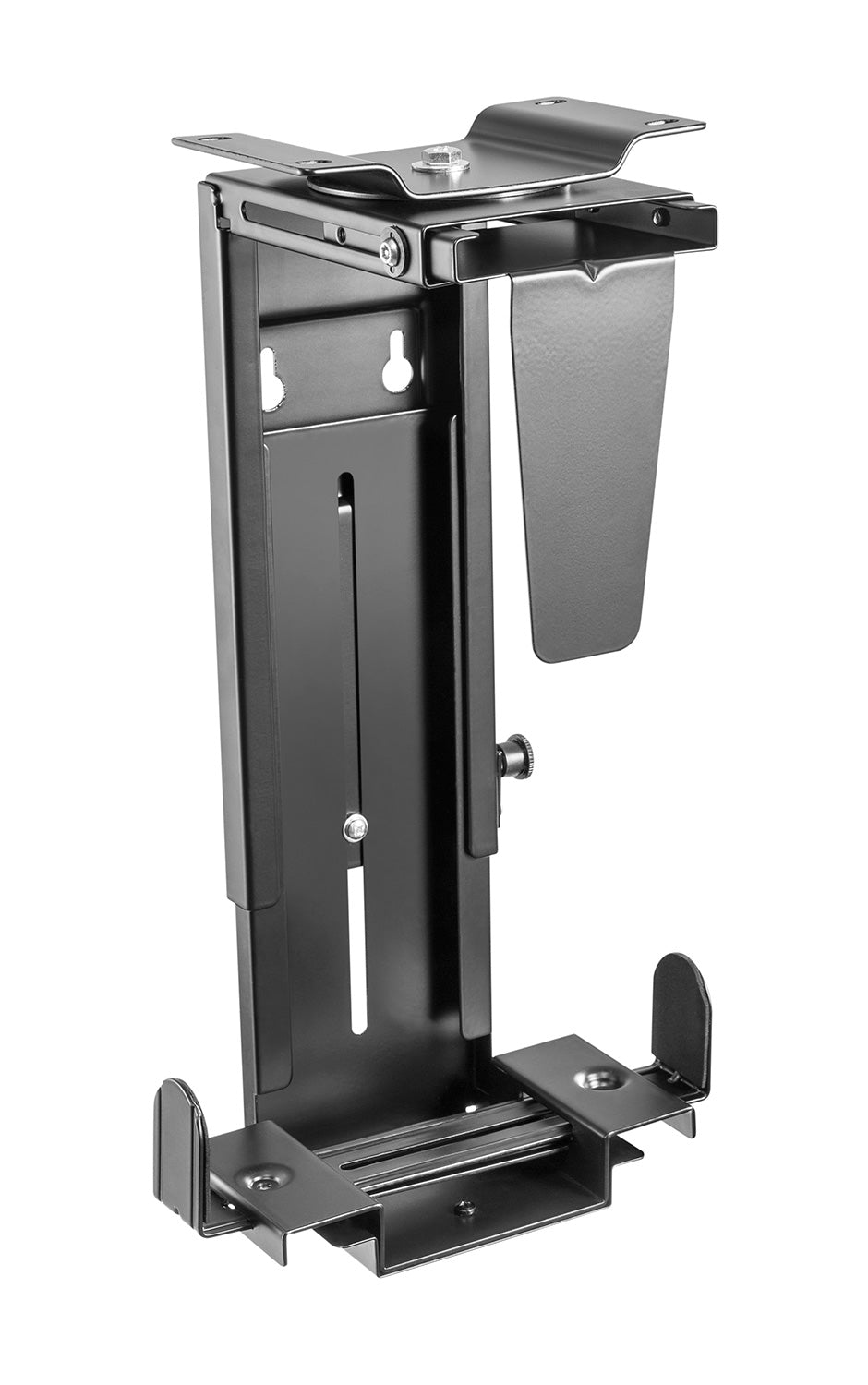 BaseLock Under Desk CPU holder w/ Security Lock Black