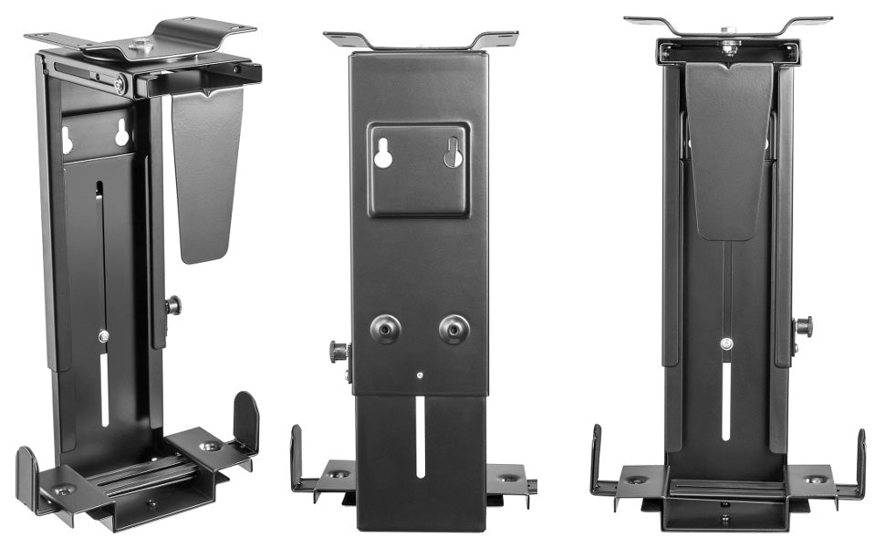 BaseLock Under Desk CPU holder w/ Security Lock Black