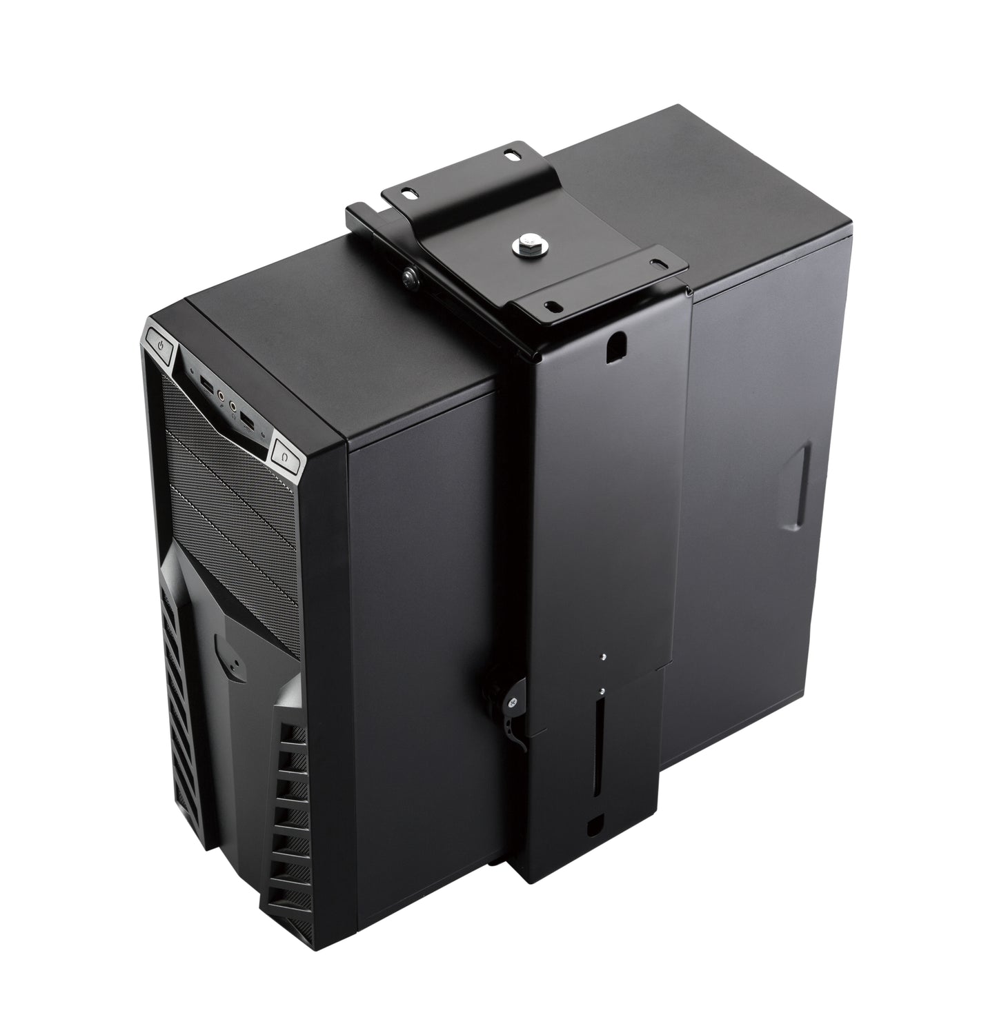 NexBase Under Desk CPU Holder Stepless Height Adjustment (Black & White Available)