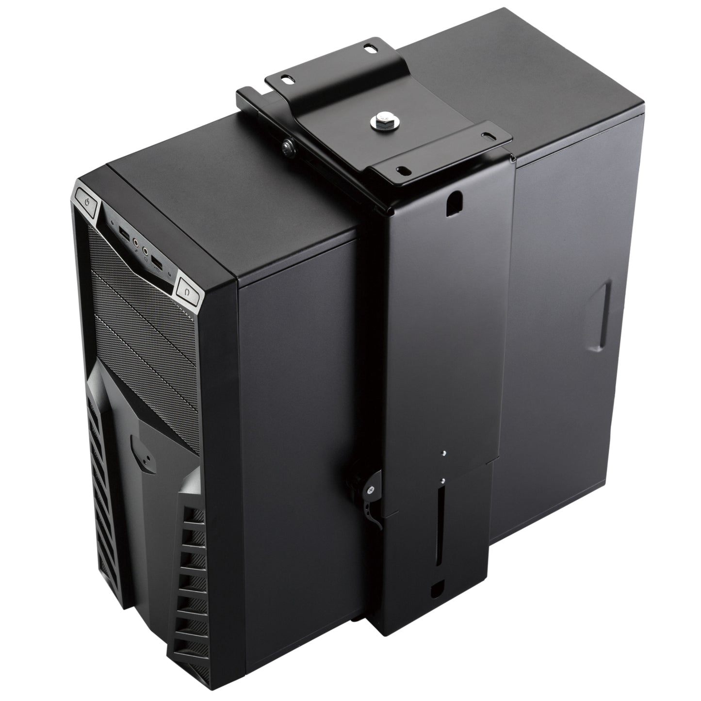 NexBase Under Desk CPU Holder Stepless Height Adjustment (Black & White Available)