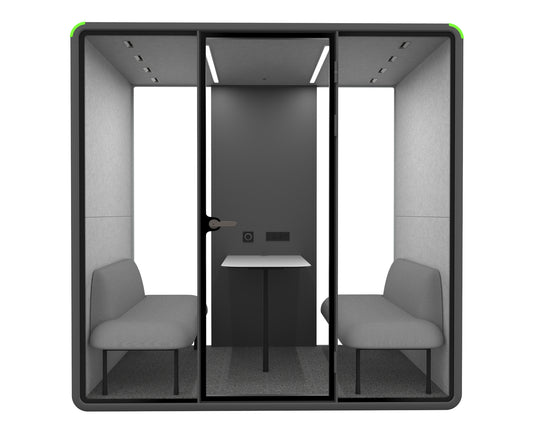 Multiple Occupancy Privacy Pod in Slate Grey