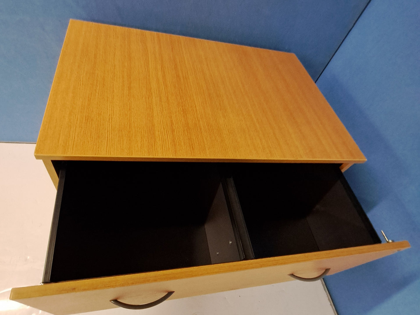 2 Drawer Desk High Side Filer Oak (used)