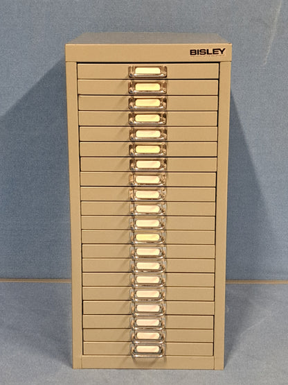 Bisley 20 Drawer Multidrawer Cabinet Grey (used)