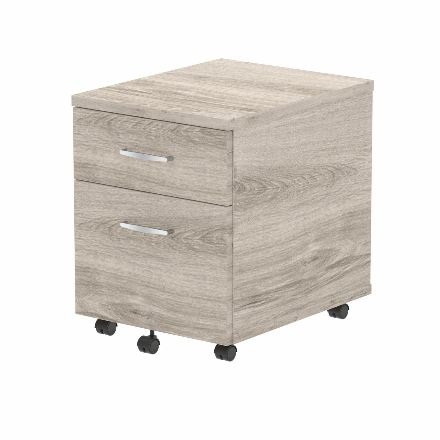 Impulse 2 Drawer Mobile Pedestal Grey Oak
